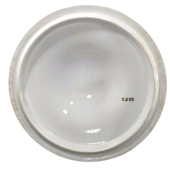 Vtg Homer Laughlin Genesee Covered Tureen Gold Floral Trim G.255 USA READ - Picture 10 of 12